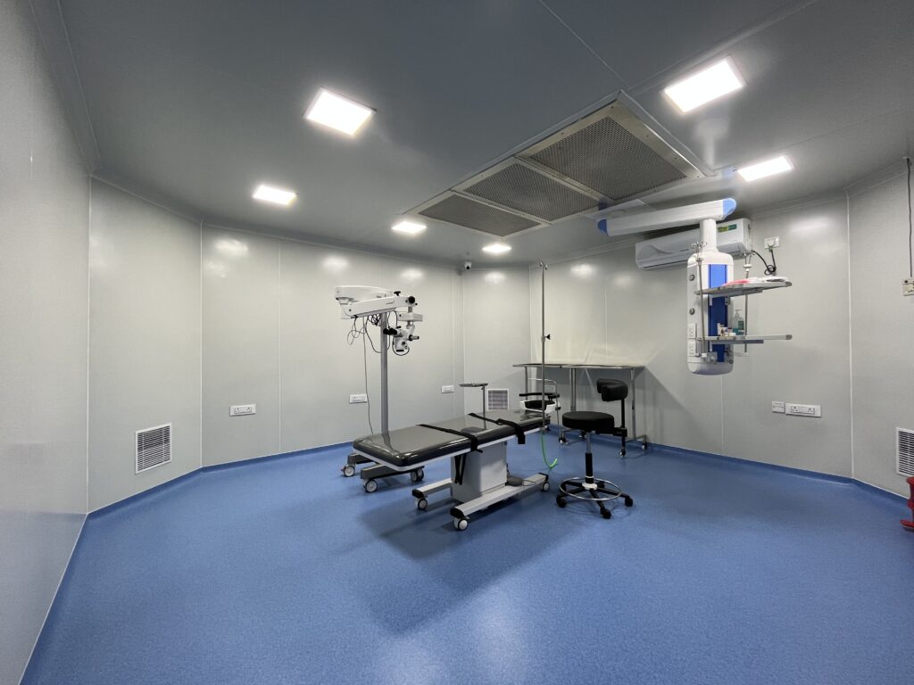 State-of-the-art modular operation theatre at Shanthi Nethralaya for advanced cataract surgery